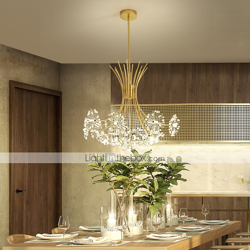 77 cm Modern Firework Chandeliers 19 Lights Crystal Dandelion Chandelier Pendant Lights Fixtures Sputnik Globe Design Artistic Nordic Style Living Room Bedroom Restaurant Flower Design 2025 - $467.69 –P4