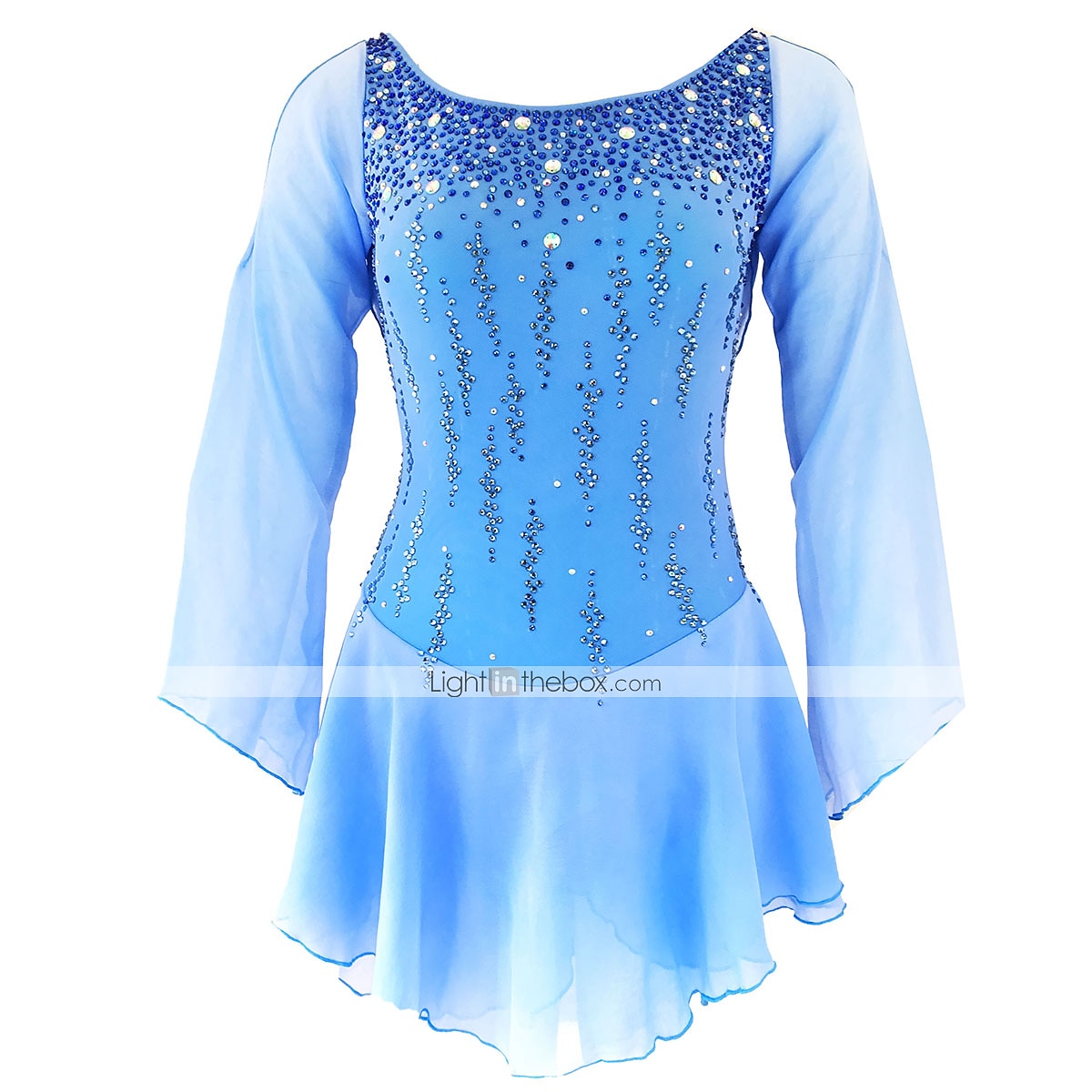 Robe de Patinage Artistique Femme Fille Patinage Robes Tenue Rose clair Blanc / Blanc Jaune et jaune Dos ouvert Spandex Micro-élastique Entraînement Tenue de Patinage Fait à la main Classique Cristal de 2025 ? $145.99 –P1