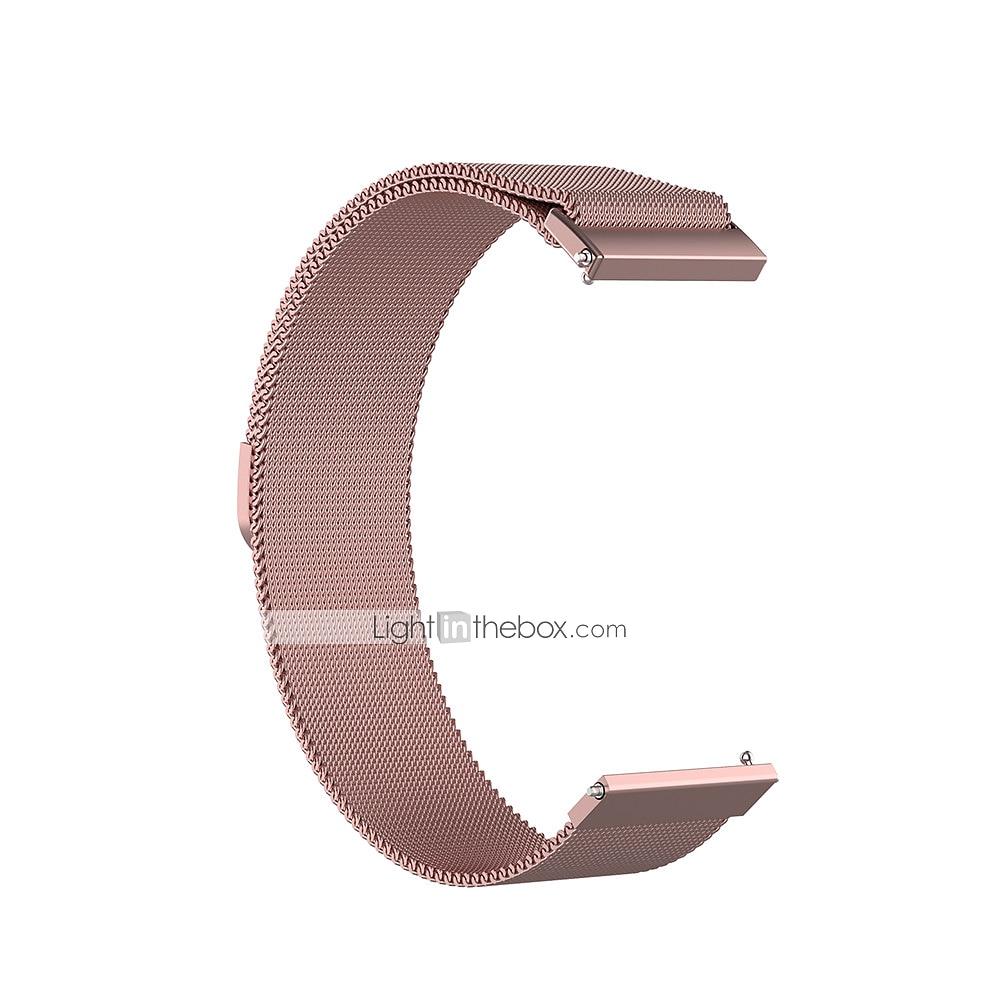 Pulseiras de Relógio para Garmin Forerunner 255S Music Local 2S Vivoactive 4S Vivomove 3S Aço Inoxidável Substituição Alça 18mm Ajustável Pulseira Estilo Milanês Pulseira de 2025 por CAD $9.92 –P4