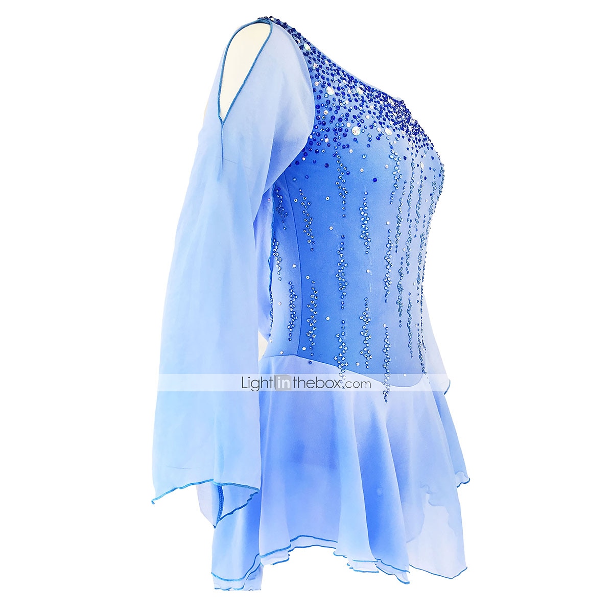 Robe de Patinage Artistique Femme Fille Patinage Robes Tenue Rose clair Blanc / Blanc Jaune et jaune Dos ouvert Spandex Micro-élastique Entraînement Tenue de Patinage Fait à la main Classique Cristal de 2025 ? $145.99 –P2