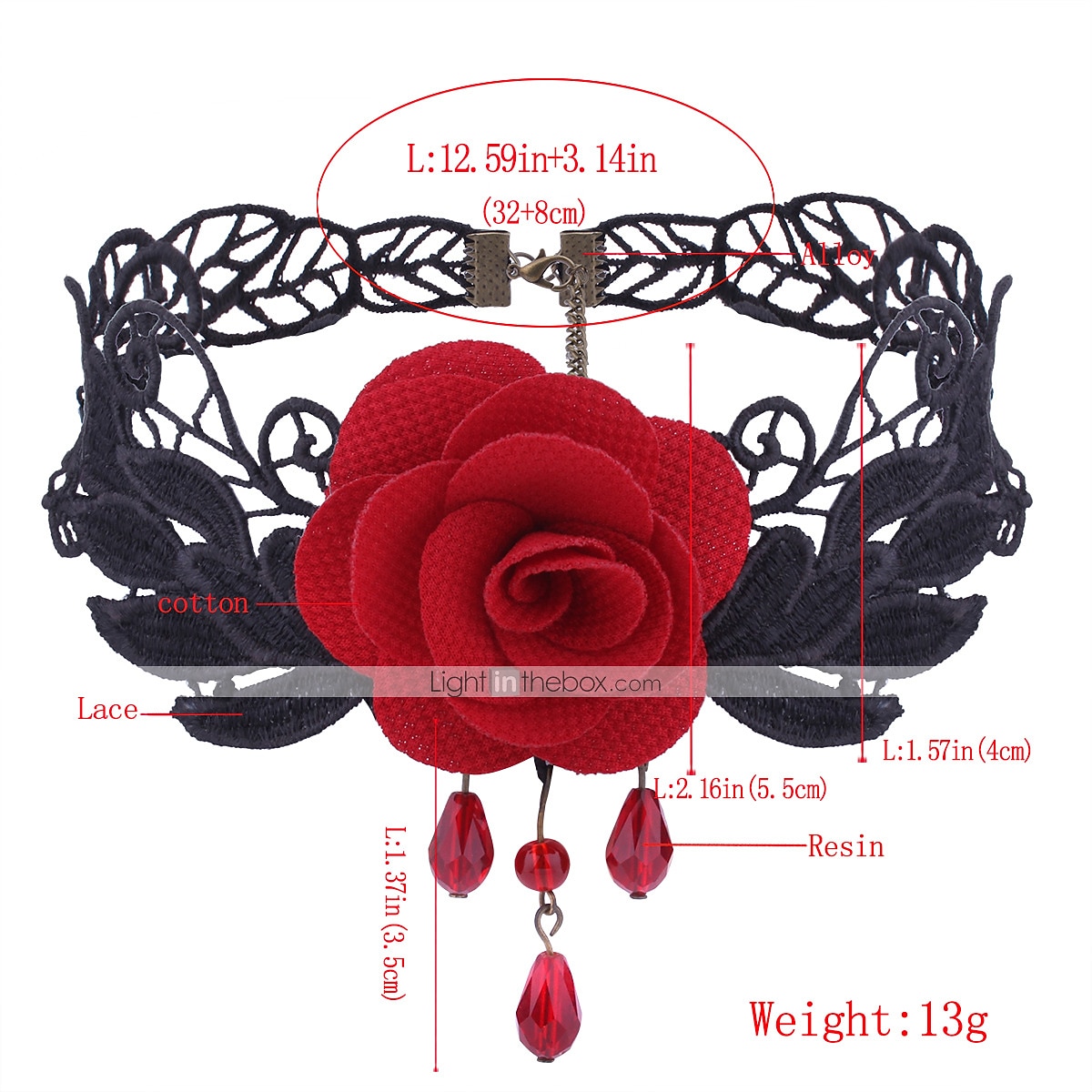 Choker Lace Necklace Masquerade Gothic Steampunk Halloween Goose Down Alloy For Lolita Cosplay Halloween Carnival Women's Costume Jewelry Fashion Jewelry 2025 - $18.99 –P1
