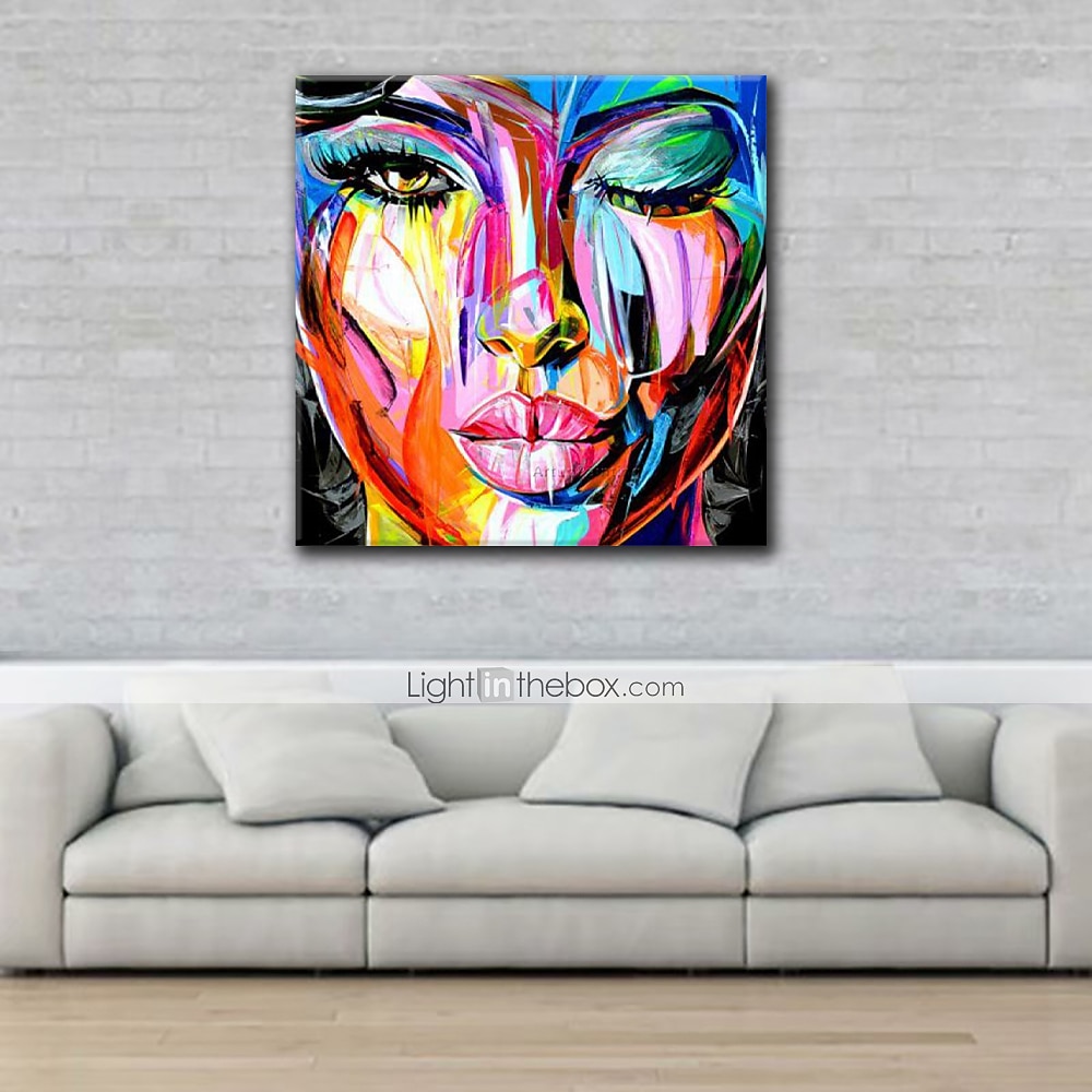 Handmade Oil Painting Canvas Wall Art Decoration Portrait Woman Abstract for Home Decor Rolled Frameless Unstretched Painting 2025 - $92.99 –P8