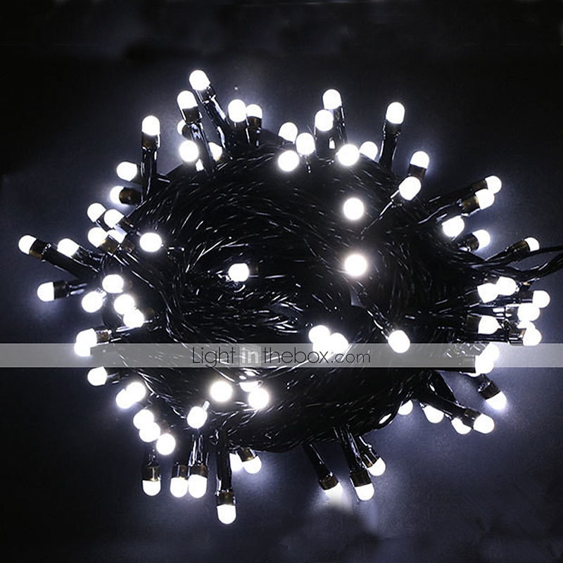 elegante ricevimento di matrimonio festa luci a stringa set luci a stringa per esterni 100m 500 led bianco caldo rgb bianco natale festa di nozze decorazione vacanza spina ue spina uk 220-240v cavo del 2025 a $81.99 –P2