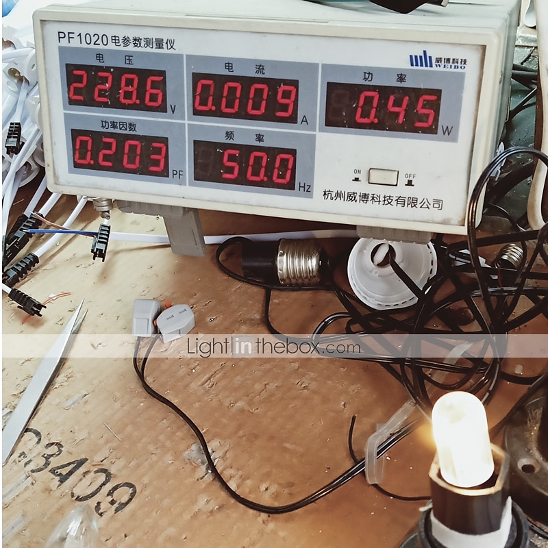 5 יחידות 0.5 W נורות תירס לד 15 lm E14 T 3 LED חרוזים SMD 5050 דקורטיבי לבן חם לבן 90-240 V / CE 2025 - $16.49 –P9