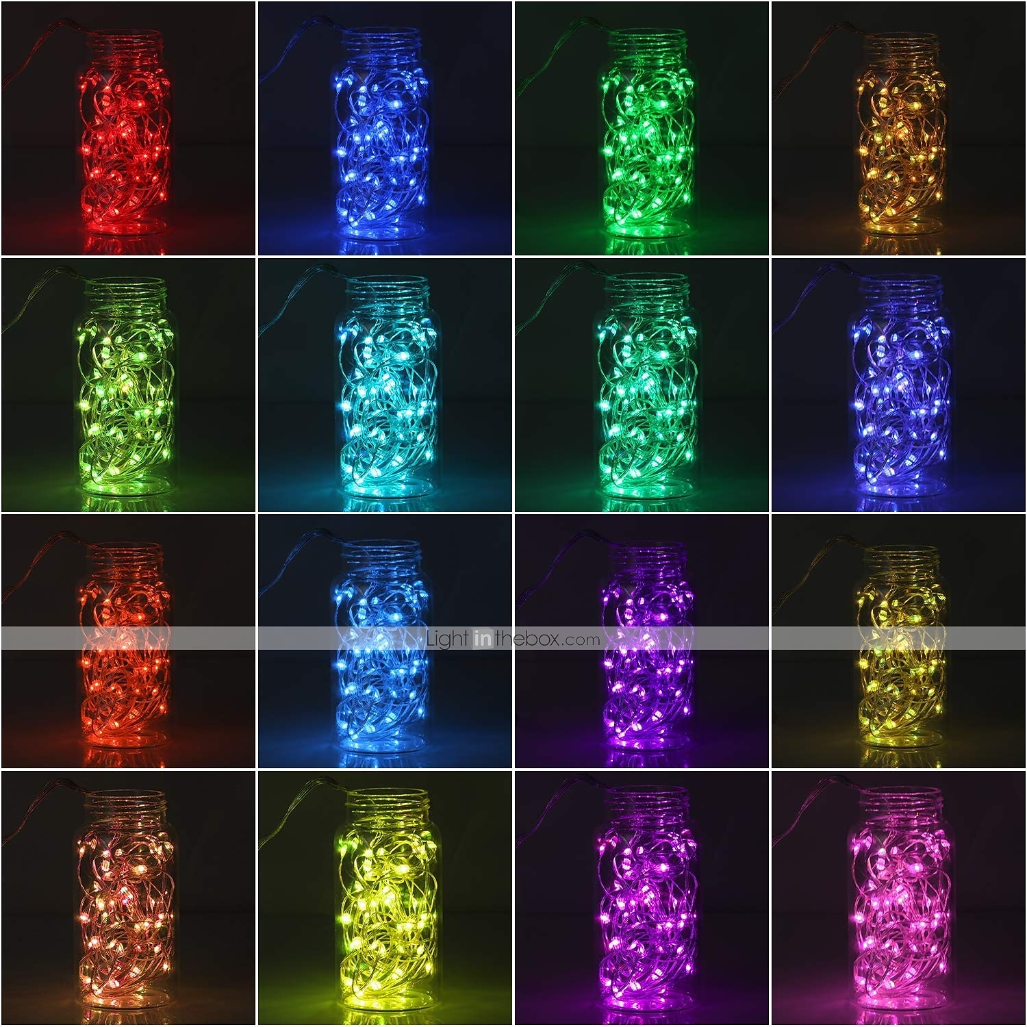 2m led fe string lys 100 stk 20 led kobbertråd lys flerfarget for fest ferie bryllup hjem fest soverom gave dekorasjon 2025 - $11.49 –P13