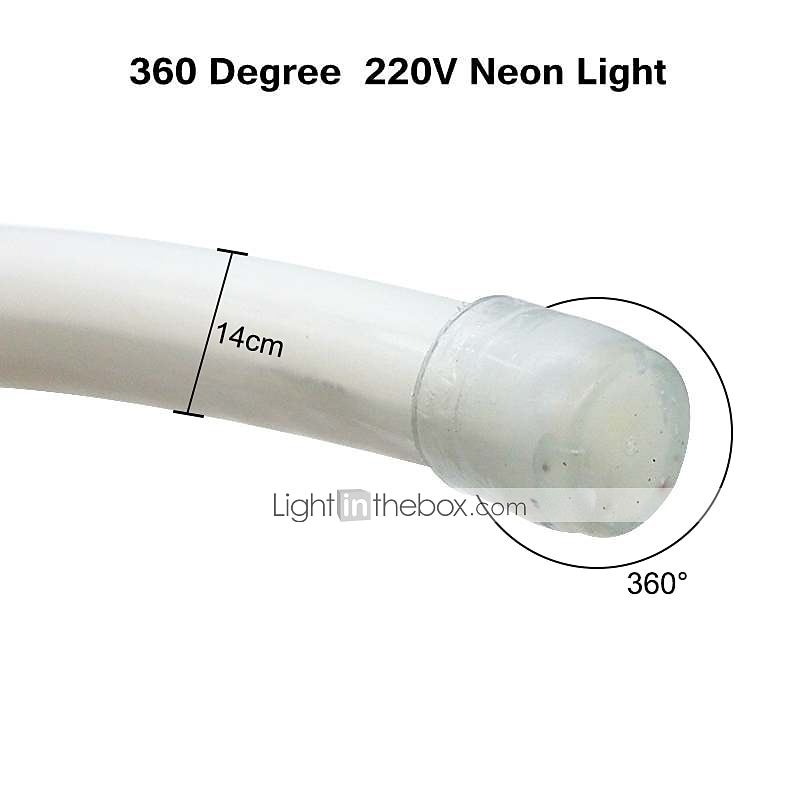 5M Flexibele LED-verlichtingsstrips 600 LEDs EL 14mm 1 set Warm wit Wit Rood Waterbestendig Knipbaar Feest 220 V 2025 - $52.99 –P13