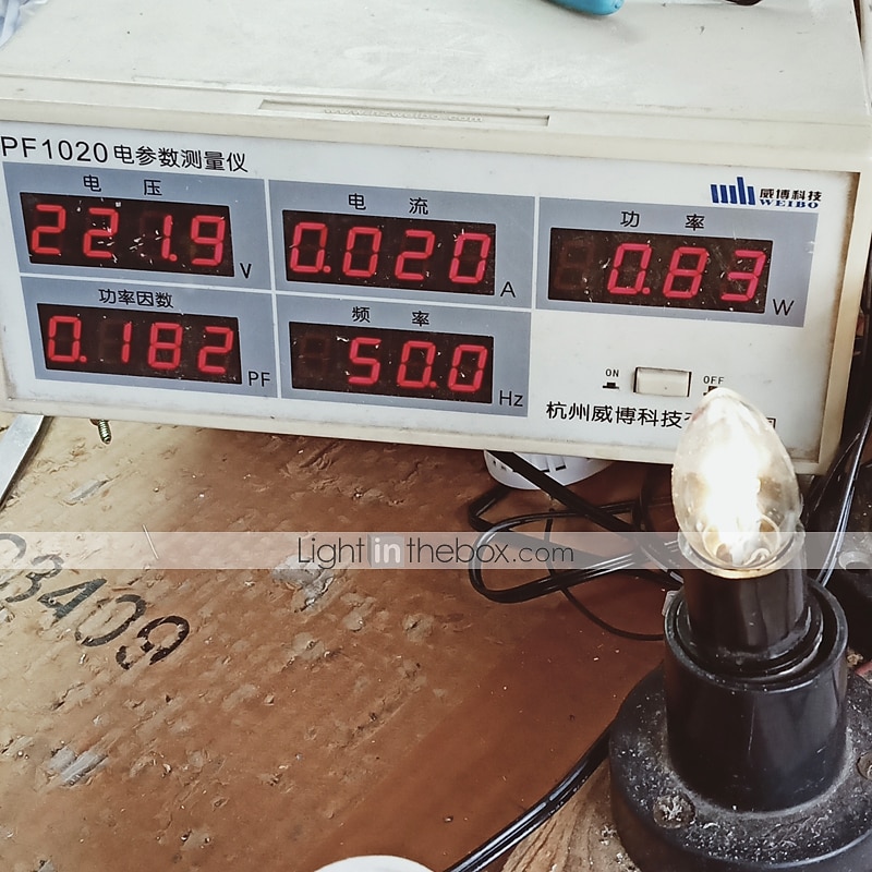 2025年 2個1wledキャンドルライト20lm e12 c354ledビーズディップled装飾ウォームホワイトホワイト110-240v  コレクション – $14.99 –P8