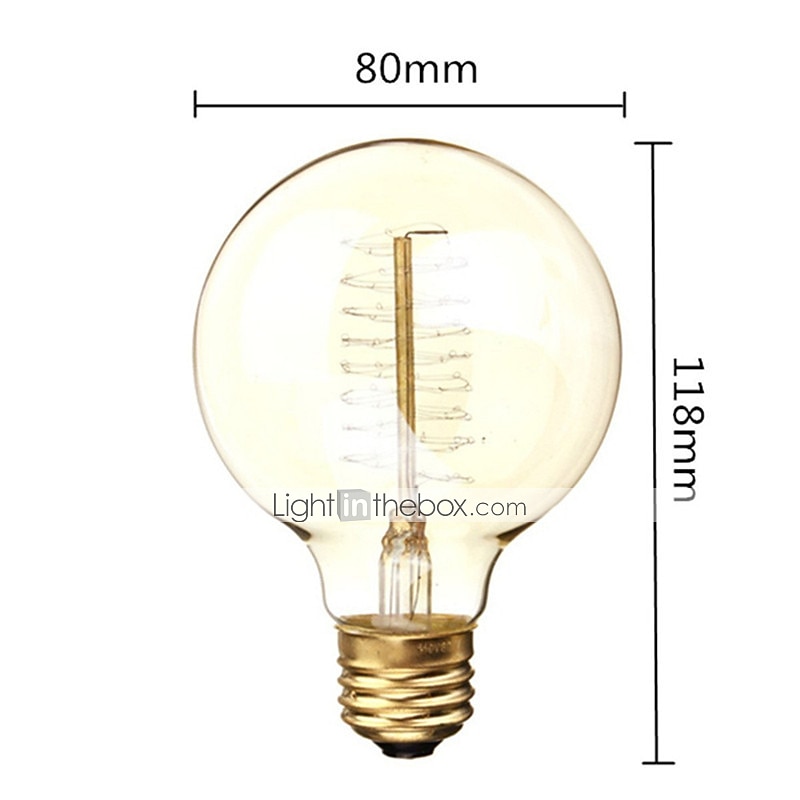 4 sztuk Retro Żarówka Edisona E27 220 V 40 W Żarnik G80 Vintage Ampułka Żarówka Edison Lampa 2026 - $28.99 –P2