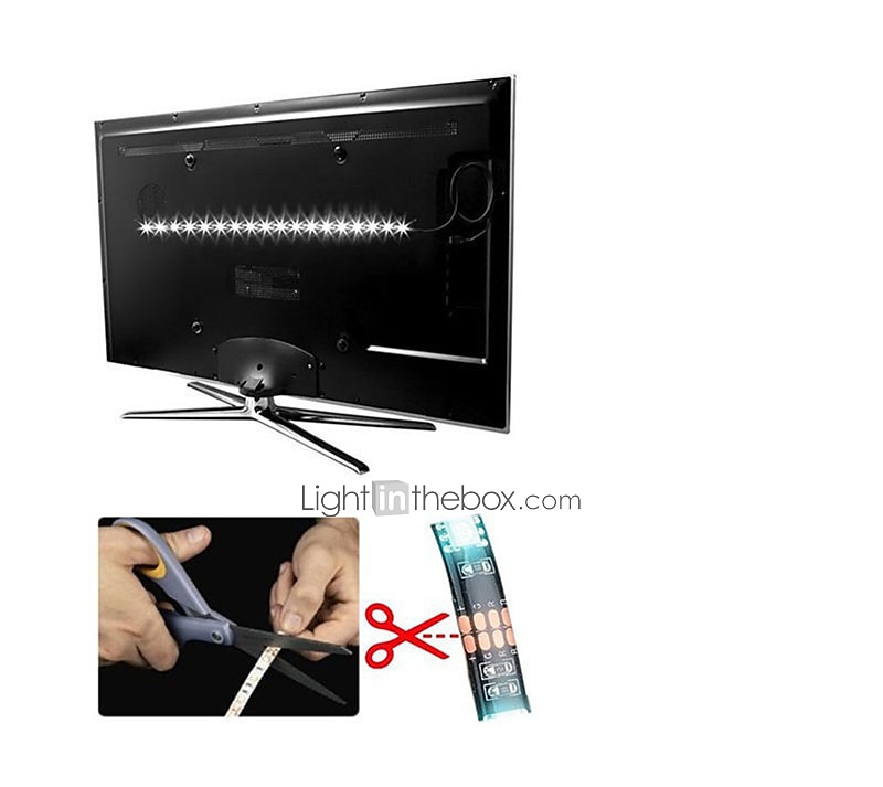2025年 2m 6.6ftrgbストリップライト60leds 5050 smd24keysリモートコントローラーrgbホワイトクリスマス新年バックライト防水usbパワード装飾 コレクション – $11.99 –P2