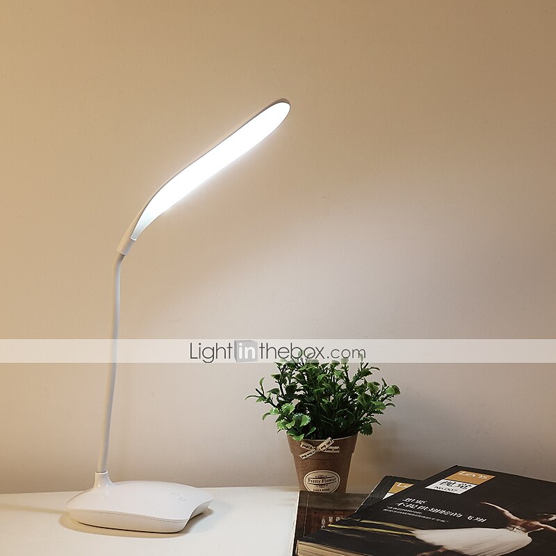 Bordlampe / Skrivebordslampe / Leselys Øyebeskyttelse / Justerbar Enkel / Moderne Moderne Innebygd Li-batteridrevet Til Soverom / Leserom / Kontor PVC Hvit 2025 - $23.99 –P1