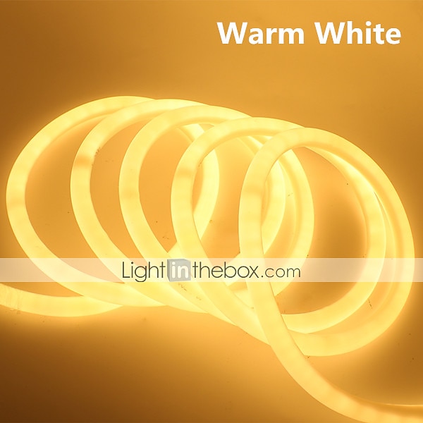 5M Flexibele LED-verlichtingsstrips 600 LEDs EL 14mm 1 set Warm wit Wit Rood Waterbestendig Knipbaar Feest 220 V 2025 - $52.99 –P6
