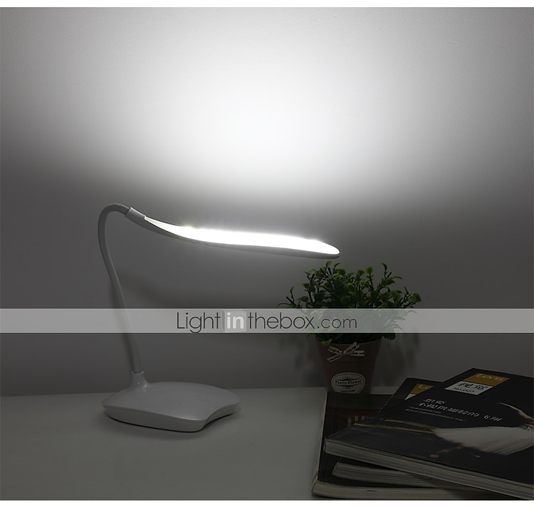 Bordlampe / Skrivebordslampe / Leselys Øyebeskyttelse / Justerbar Enkel / Moderne Moderne Innebygd Li-batteridrevet Til Soverom / Leserom / Kontor PVC Hvit 2025 - $23.99 –P2