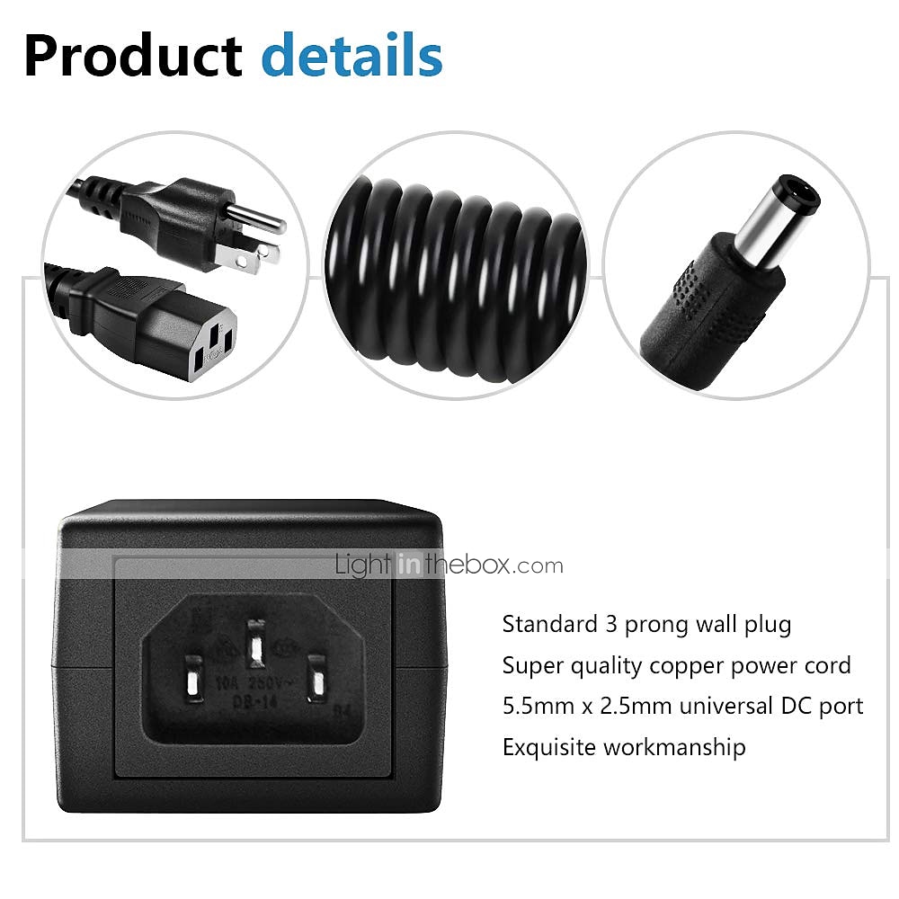 DC 12V 3A Power Adapter 36W AC100-240V to DC12V Transformers Switching Power Supply for LCD Monitor Wireless Router CCTV Cameras 2025 - $17.49 –P5