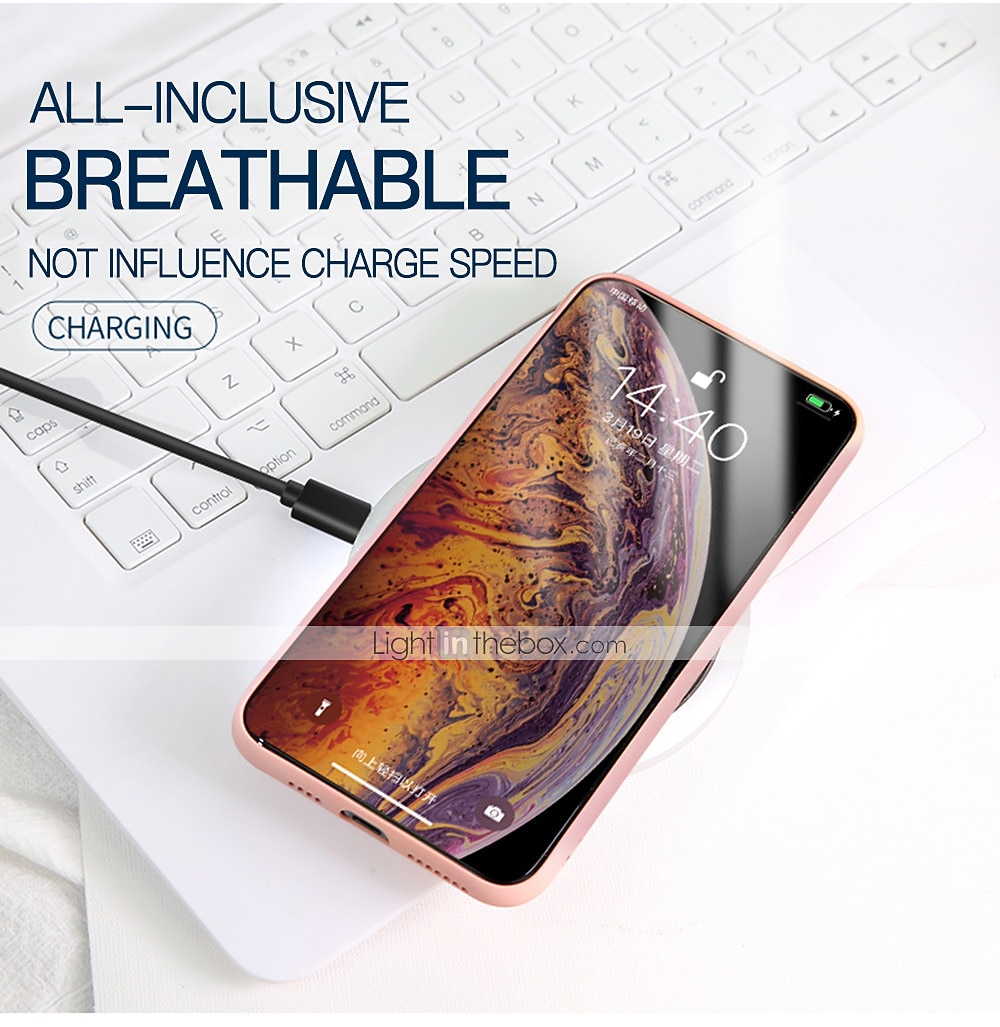 telefoon hoesje Voor iPhone 15 14 Pro Max Plus 13 Pro Max Mini Achterkant Vloeibare siliconen hoes Schokbestendig Effen Kleur Silicagel Siliconen 2025 - $9.99 –P6