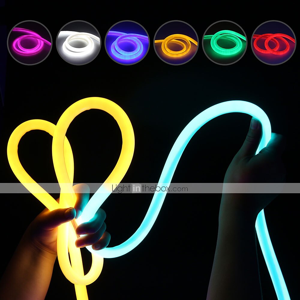 5M Flexibele LED-verlichtingsstrips 600 LEDs EL 14mm 1 set Warm wit Wit Rood Waterbestendig Knipbaar Feest 220 V 2025 - $52.99 –P12