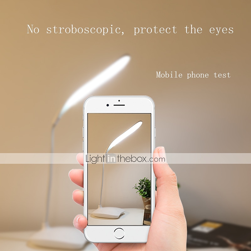Table Lamp / Desk Lamp / Reading Light Eye Protection / Adjustable Simple / Modern Contemporary Built-in Li-Battery Powered For Bedroom / Study Room / Office PVC White 2026 - $26.99 –P1