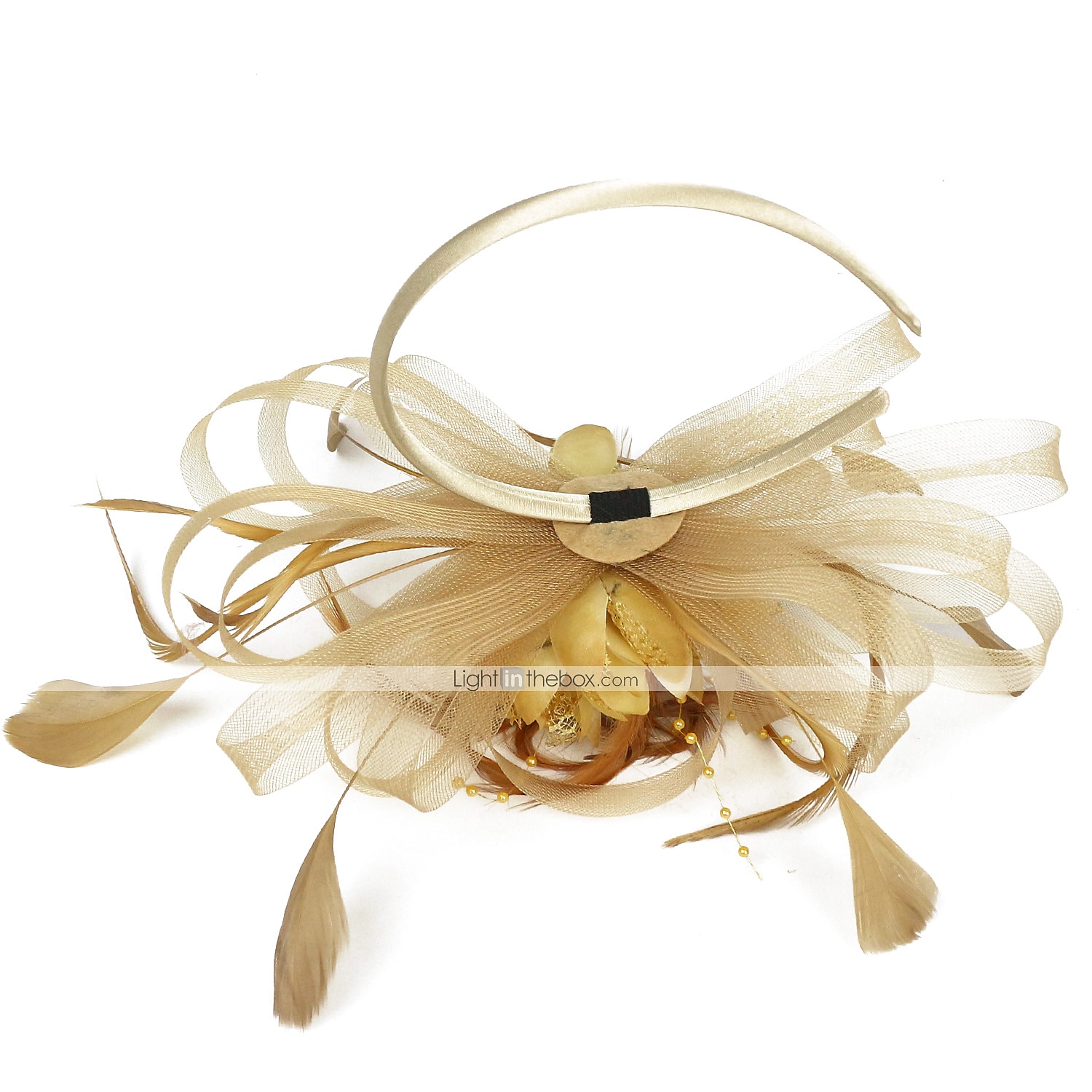 Fascinatori Cappelli Copricapo Tulle Piume Cerimoniale d'affari  Cerimonia  Matrimonio d'autunno Giorno delle donne alla corsa dei cavalli del Kentucky Vintage Elegante con cappello fiocco di piume del 2026 a $16.49 –P1