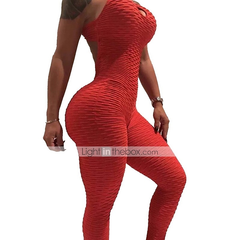 Super Stretchy Slim Fit Yoga Jumpsuits With Half Zipper Padded Scrunch Butt  Sports Rompers Tummy Control Outfits Activewear