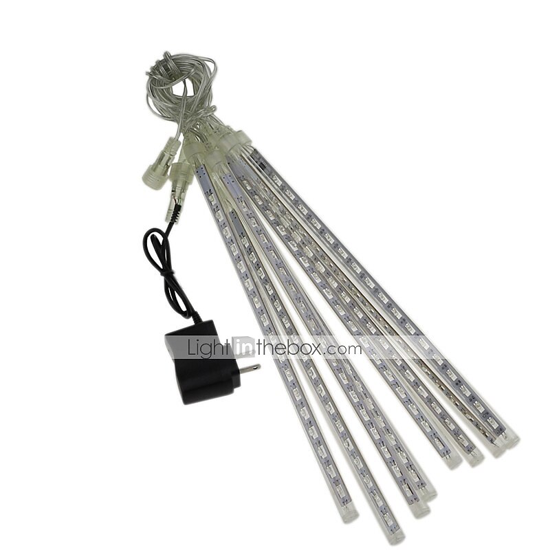 led eső esőlámpák 11,8 hüvelyk 8 cső 144 led eső csepp fények kültéri jégcsap hó meteor zuhany fények karácsonyi esküvői party ünnepi kert dekoráció 2025 - $18.99 –P3