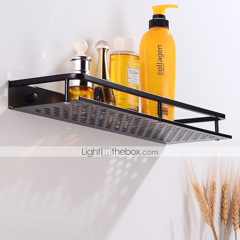 WC-Rack aus Aluminium, Wandbehang, schwarz, Hotel-Anhänger, rechteckig, Netz, blau, Bad-Accessoires 2025 - $31.99 –P3