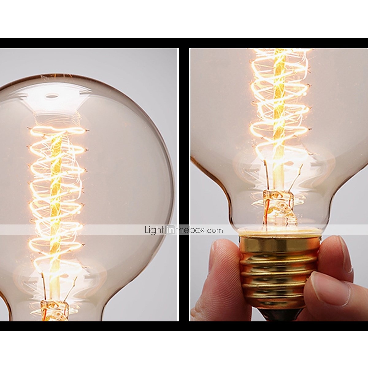 4pcs 40 W E26 / E27 G80 Giallo caldo 2200 k Incandescente Vintage Edison Lampadina 220-240 V / 110-130 V del 2025 a $30.99 –P3