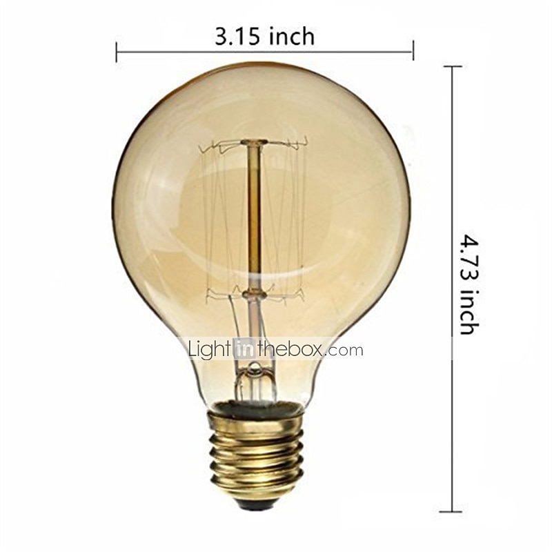 4pcs 40W E26 E27 G80 Vintage Edison Light Bulb Antique Incandescent Bulbs Dimmable Warm White 2300k 220-240V RoHS CE Certified 2026 - $25.99 –P2