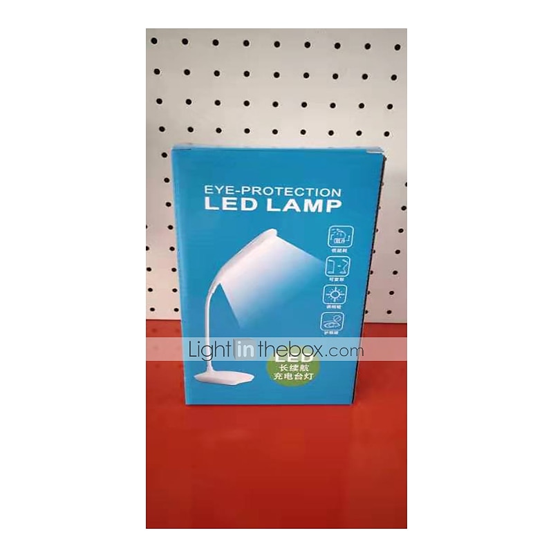 Bordlampe / Skrivebordslampe / Leselys Øyebeskyttelse / Justerbar Enkel / Moderne Moderne Innebygd Li-batteridrevet Til Soverom / Leserom / Kontor PVC Hvit 2025 - $23.99 –P3