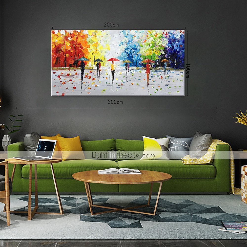 olieverfschilderij handgeschilderde abstract landschap modern opgerold canvas gerold zonder frame 2025 - $75.99 –P10