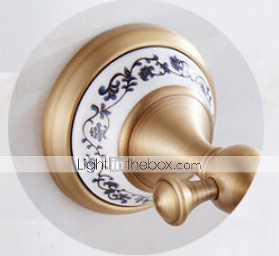Toilet Brush with Holder,Antique Brass Ceramics Wall Mounted Rubber Painted Toilet Bowl Brush and Holder for Bathroom 2025 - $79.99 –P5