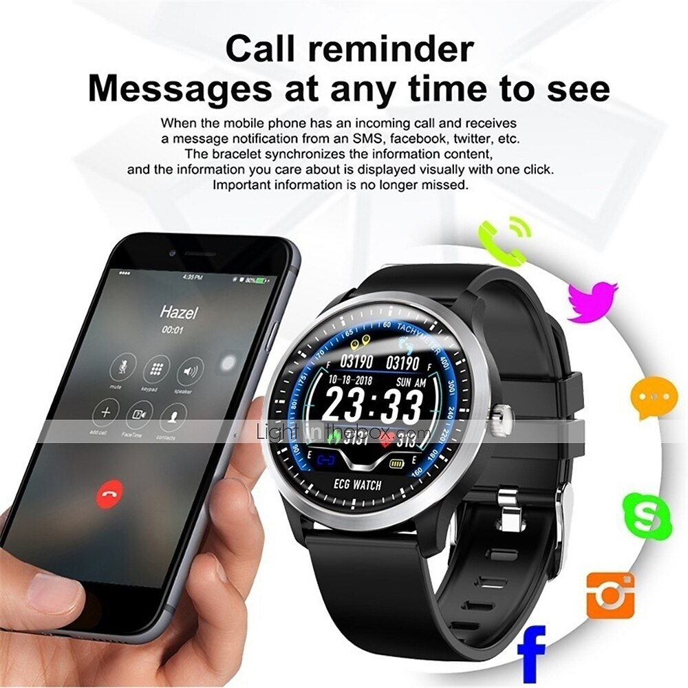 bluetooth ecg smartwatch n58