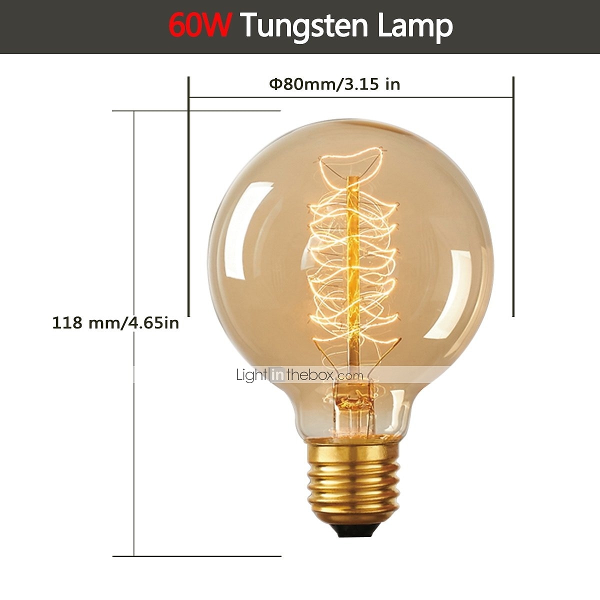 4pcs 40 W E26 / E27 G80 Warm Geel 2200 k Gloeilamp Vintage Edison Gloeilamp 220-240 V / 110-130 V 2026 - $32.99 –P2