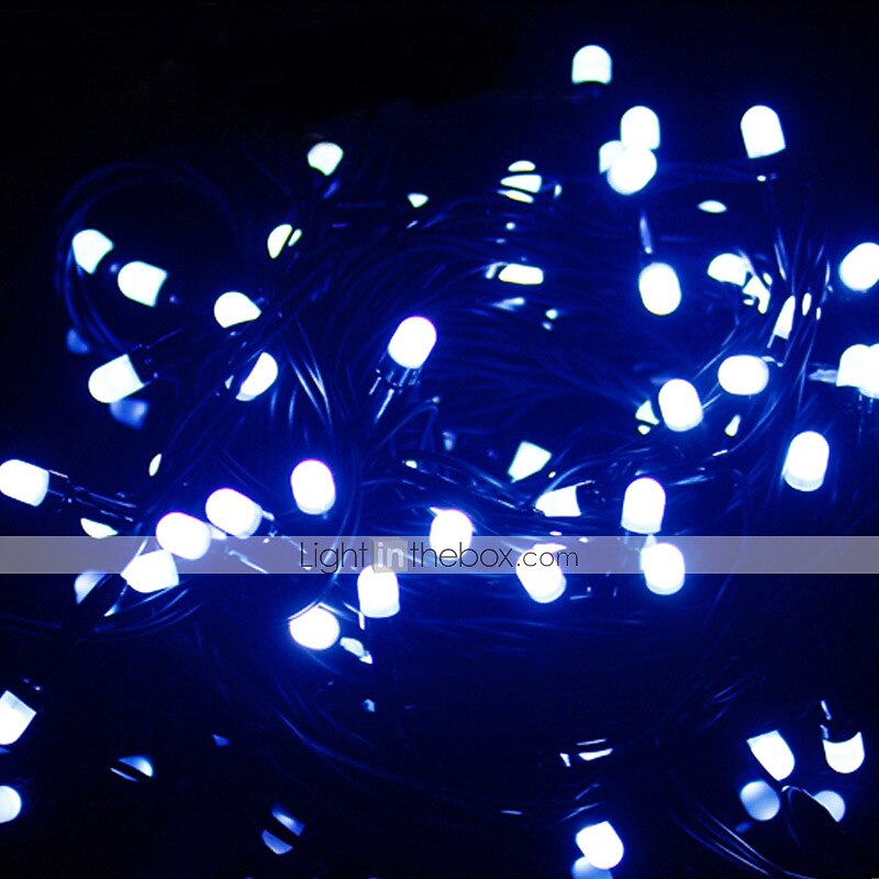 elegante ricevimento di matrimonio festa luci a stringa set luci a stringa per esterni 100m 500 led bianco caldo rgb bianco natale festa di nozze decorazione vacanza spina ue spina uk 220-240v cavo del 2025 a $81.99 –P1