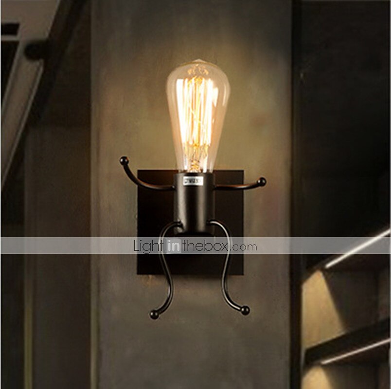 Retro Industrial Wind Tieyi Indoor Wall Light Wall Sconces Wall Lamp LED Designer Personality Creative Corridor Man Robot 110V-120V 220-240V 2025 - $63.99 –P2