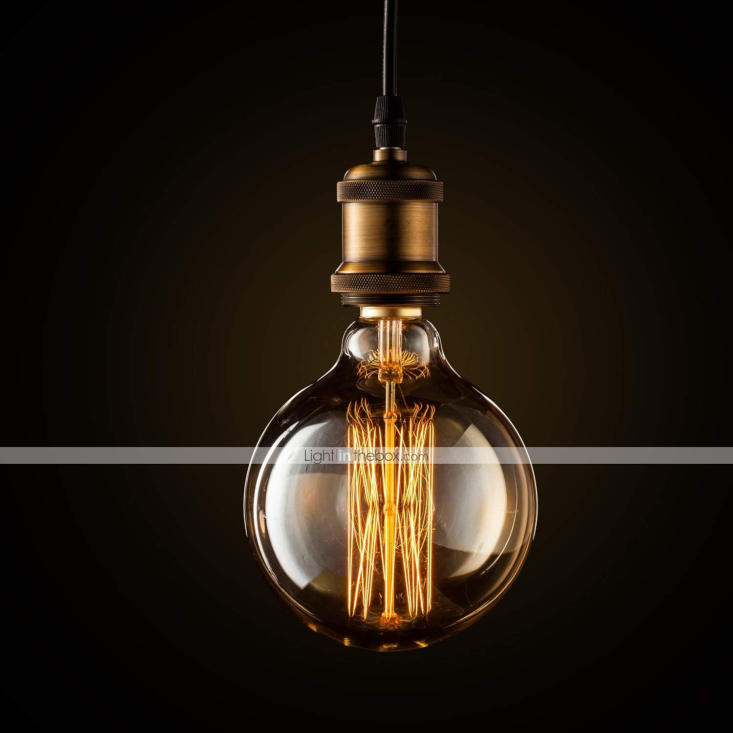 2stk 40w edison vintage globe glødelampe dimbar e26 e27 g125 antikk glødetråd rav varm hvit for loft bar restaurant kjøkken 220-240v 2026 - $28.99 –P3