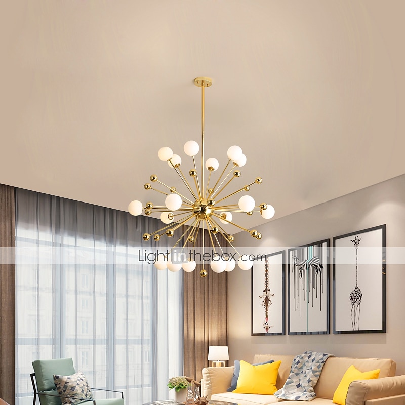 100 cm-es függesztett lámpás design csillár fém Sputnik galvanizált, modern északi stílus 220-240V 2025 - $780.89 –P2