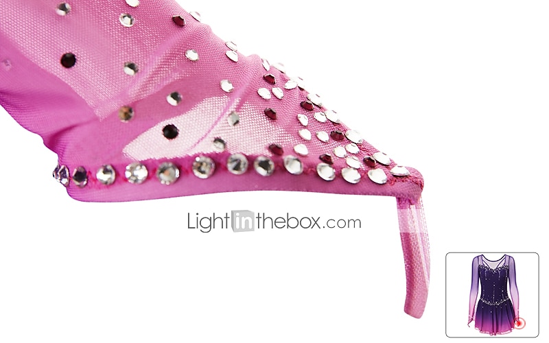 Taitoluistelupuku Naisten Tyttöjen Luistimet Hameet Tumma harmaa Violetti Purppura Silmukka Spandex Erittäin elastinen Kouluts Harjoittelu Kilpailu Luisteluasu Käsintehty Klassinen Kristalli / Strassi 2026 - $168.99 –P6