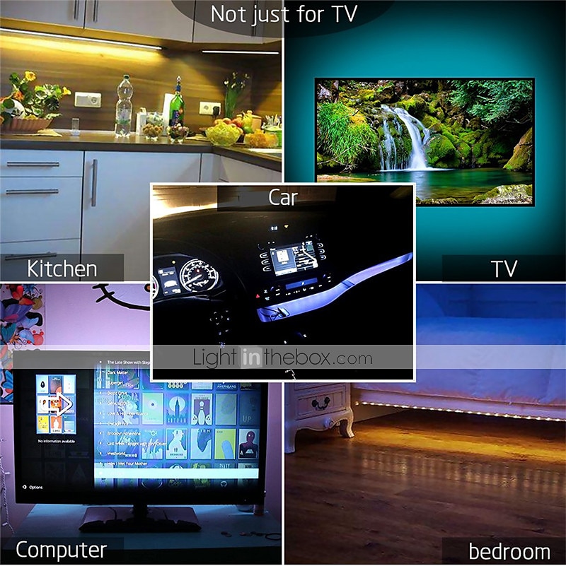 LED Strip Lights APP Music Sync Control Set 5V USB 5050 SMD RGB Bluetooth TV Backlight Waterproof 2025 - $14.49 –P6