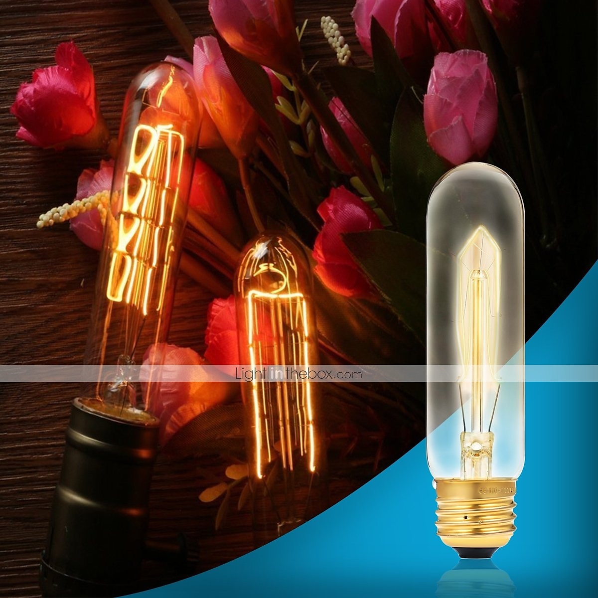 4db 40 W E26 / E27 T10 Meleg sárga 2200 k Izzólámpa Vintage Edison izzó 220-240 V 2025 - $23.99 –P3