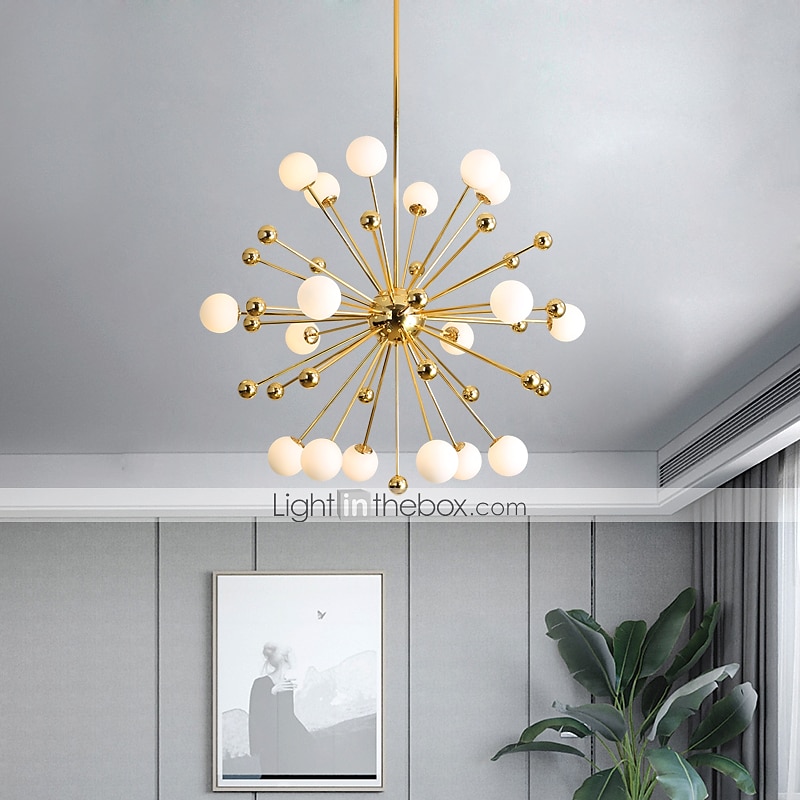 100 cm-es függesztett lámpás design csillár fém Sputnik galvanizált, modern északi stílus 220-240V 2025 - $780.89 –P1
