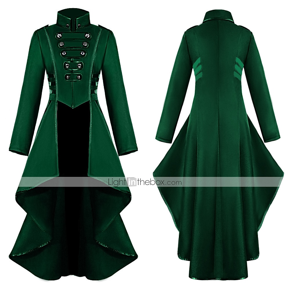 Retro / vintage Punk și gotic Medieval Geacă Mascaradă Σμόκιν Vampiri Doctorul ciumei Stil Oficial Stil Vintage Mată Costume de fancy Pentru femei Steampunk Crăciun Halloween Carnaval Petrecere 2026 - $59.99 –P5