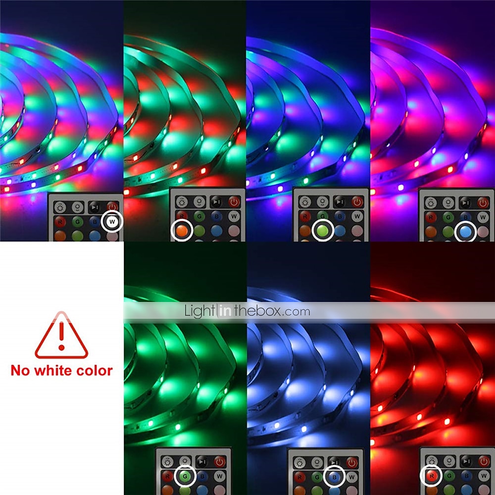 2025年 zdm 65ft 4x 5メートル音楽同期ハッピーマルチカラーライトストリップ2835 rgb ledフレキシブルライトストリップ20キーirコントローラーオプションアダプターキットdc12v コレクション – $38.99 –P2