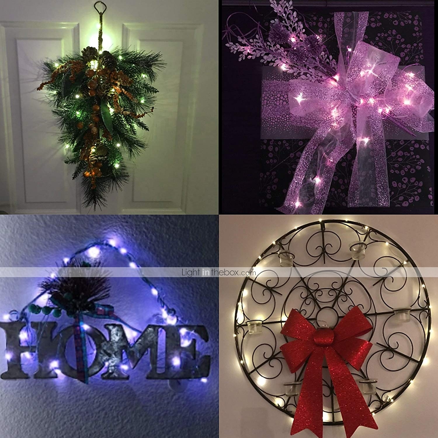 2m led fe string lys 100 stk 20 led kobbertråd lys flerfarget for fest ferie bryllup hjem fest soverom gave dekorasjon 2025 - $11.49 –P10