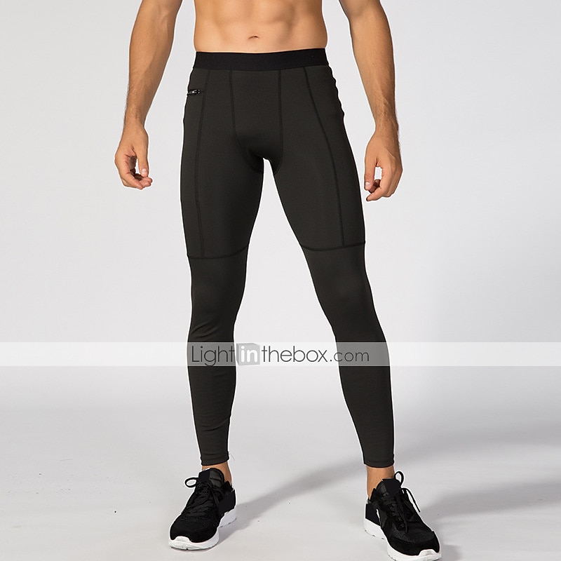 Yuerlian Mens Compression Pants Athletic Leggings with Pockets