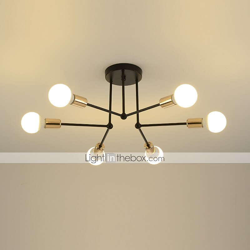 60 cm Sputnik Design Line Design Geometric Shapes Flush Mount Lights Metal Linear Electroplated Painted Finishes Modern Nordic Style 220-240V 2025 - $91.99 –P4