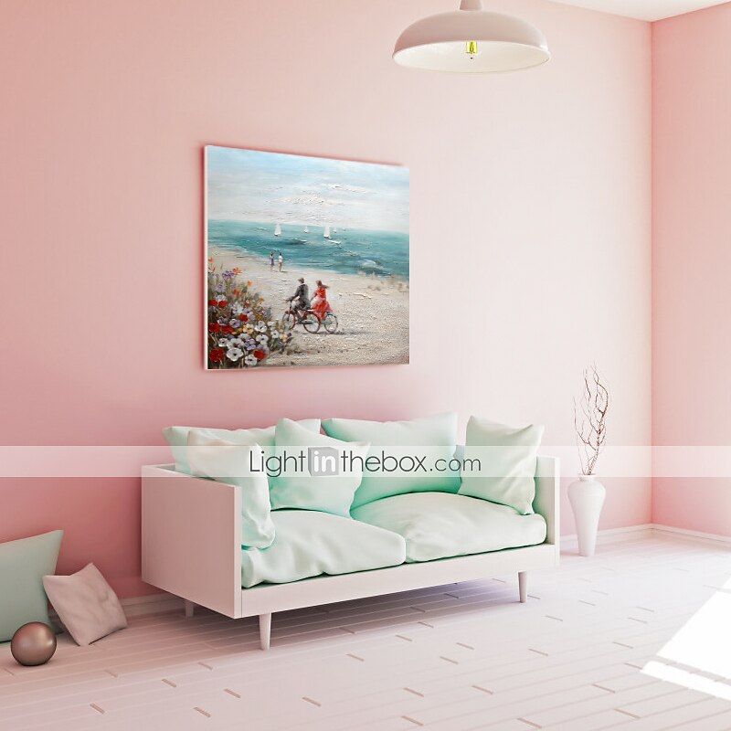 Peinture à l'huile Hang-peint Peint à la main Carré Paysage Moderne Toile étirée / Toile tendue de 2025 ? $122.99 –P7
