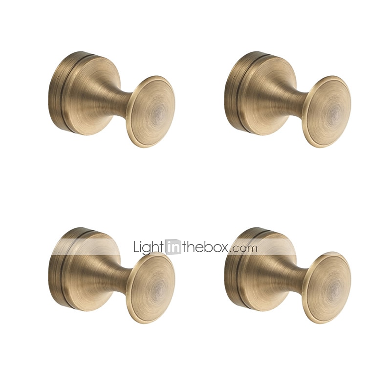 2026年 ローブフック新しいデザインとクリエイティブな多機能ラウンドフックバスルームアクセサリー真鍮素材壁掛け 4 個  コレクション – $39.99 –P4