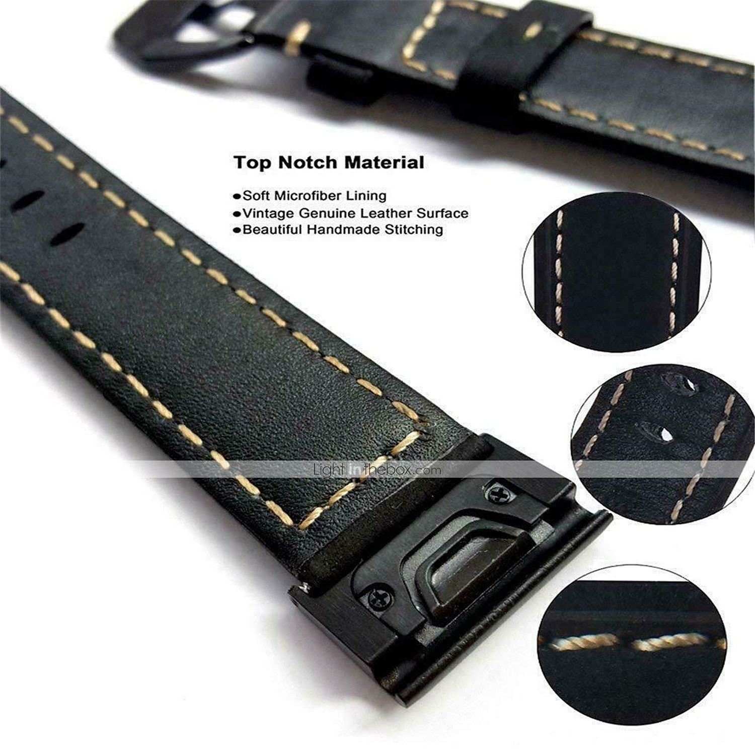 Watch Band for Garmin Fenix 7 6 5 Forerunner 955 Solar 945 935 Instinct 2 Epix Approach S62 S60 Marq Descent G1 Quatix 7 Genuine Leather Replacement  Strap Quick Fit 22mm Wristband 2025 - $25.99 –P6