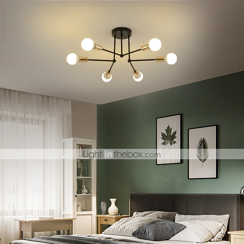 60 cm Sputnik Design Line Design Geometric Shapes Flush Mount Lights Metal Linear Electroplated Painted Finishes Modern Nordic Style 220-240V 2025 - $91.99 –P3