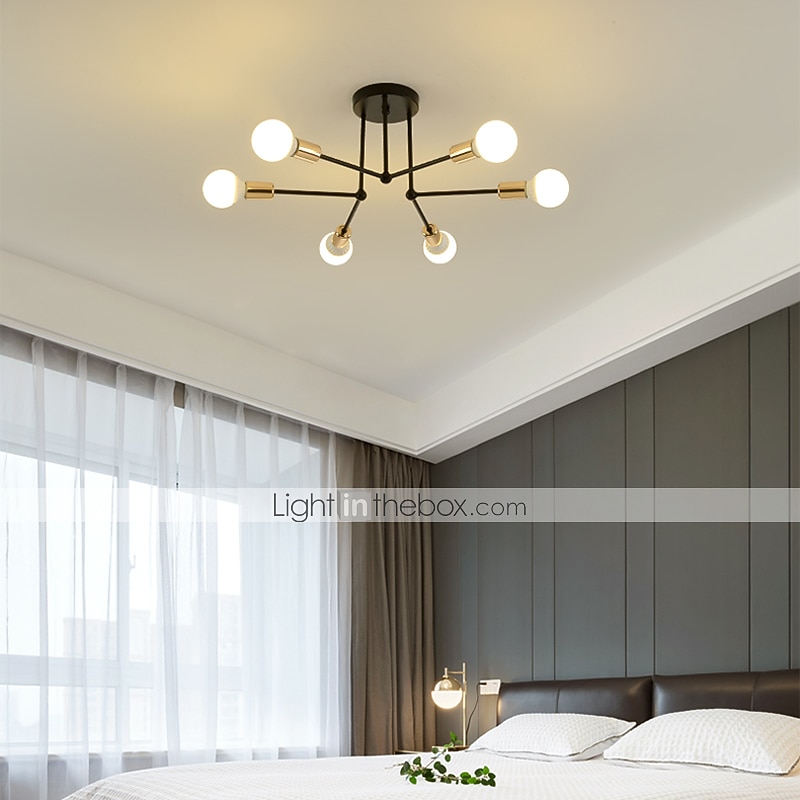 60 cm Sputnik Design Line Design Geometric Shapes Flush Mount Lights Metal Linear Electroplated Painted Finishes Modern Nordic Style 220-240V 2025 - $91.99 –P2