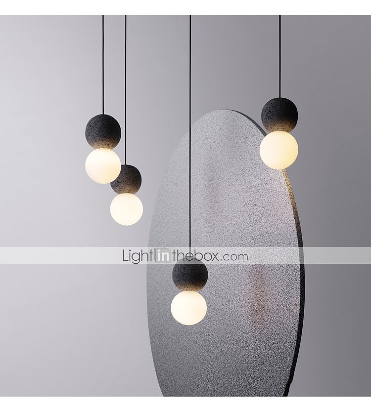 10 cm Design unico Luci Pendenti Metallo Resina Sfera Finiture verniciate Stile nordico 110-120V 220-240V del 2025 a $107.99 –P4